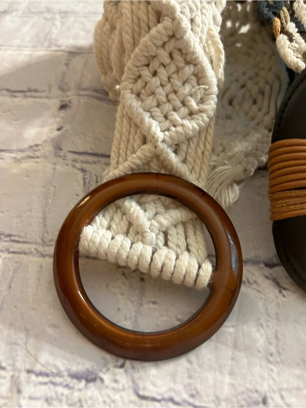 DETAILS BY PATRICIA GREEN AND MACRAME BOHO BELTS BLACK/BROWN/IVORY COLORS